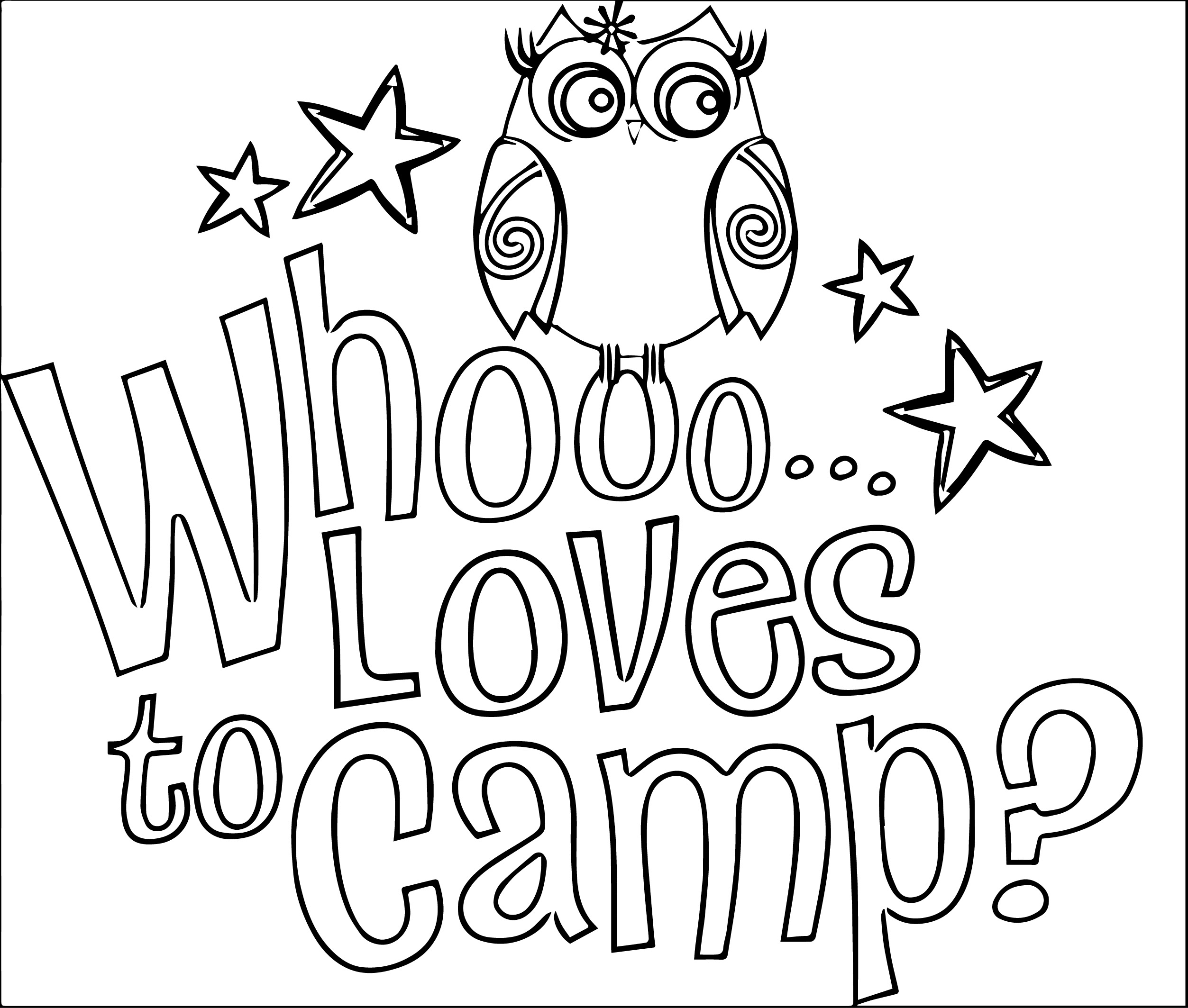 Camping Coloring Pages For Preschoolers At GetColorings Free 