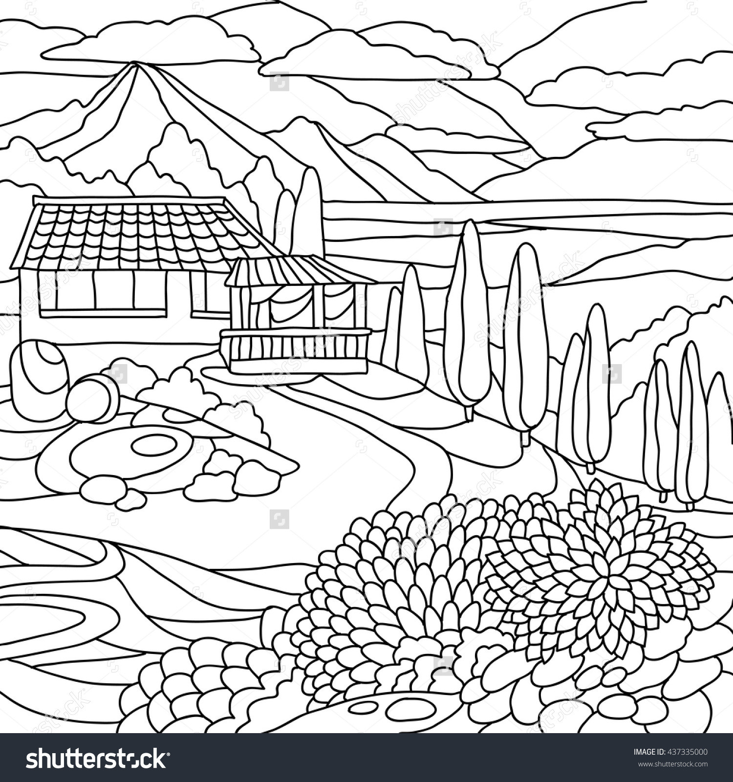 Free Coloring Pages Landscapes Printables at GetColorings.com | Free