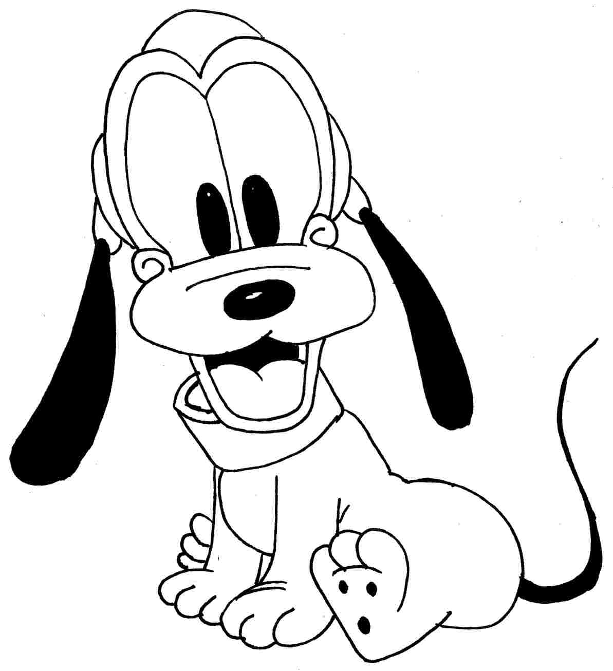 Cute Disney Cartoon Coloring Pages for Kids