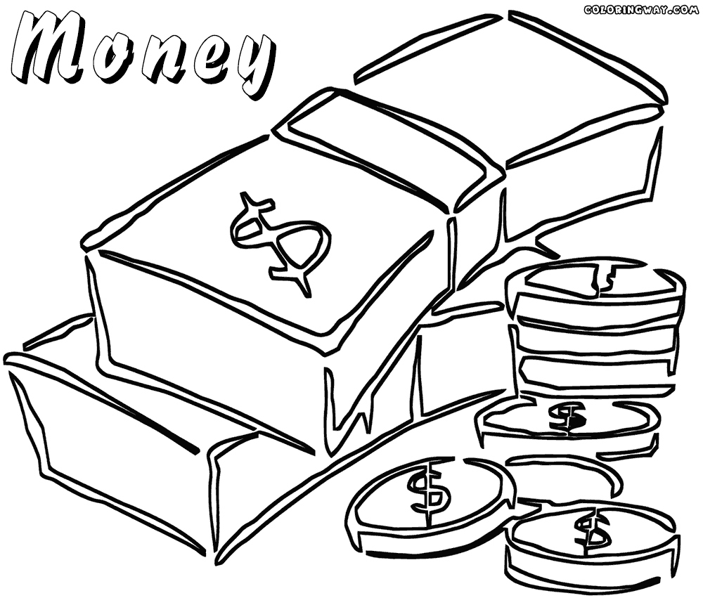 Free Coloring Pages Of Money at GetColoringscom Free