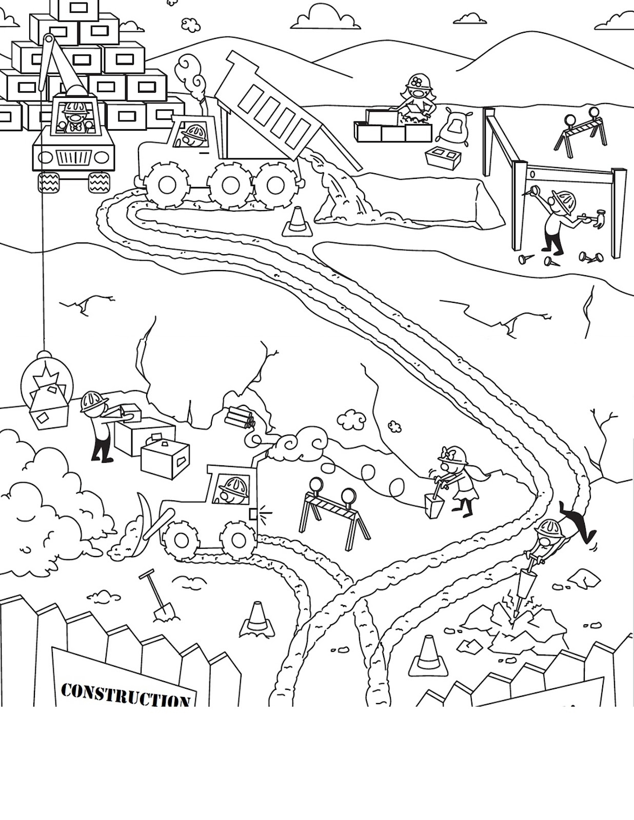 Free Construction Coloring Pages At GetColorings Free Printable 