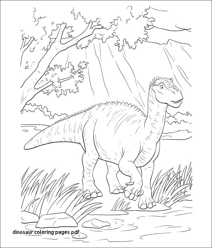 Free Dinosaur Coloring Pages Pdf at Free printable