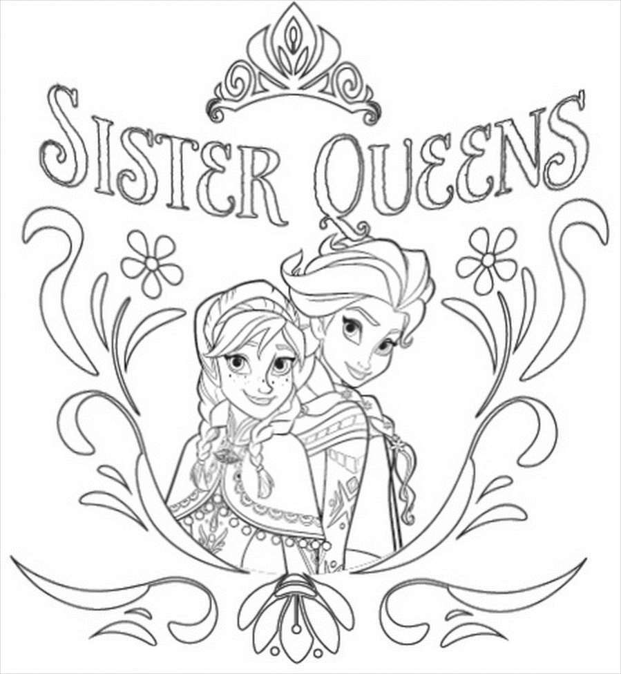 print frozen coloring pages