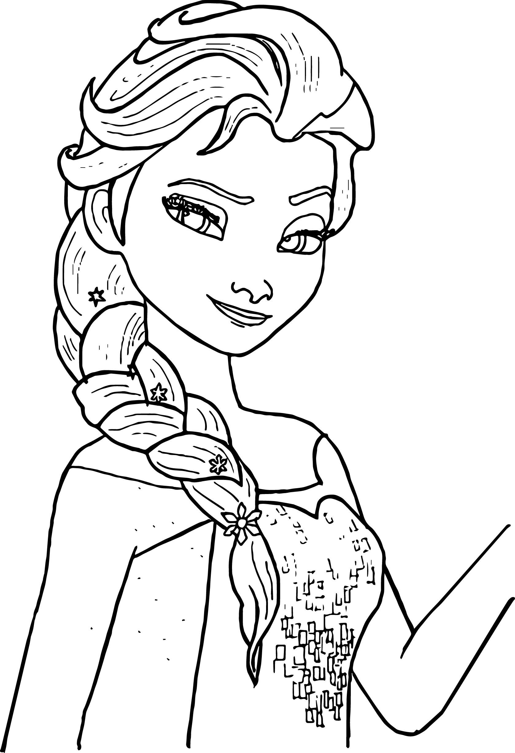 Free Elsa Frozen Coloring Pages at Free printable