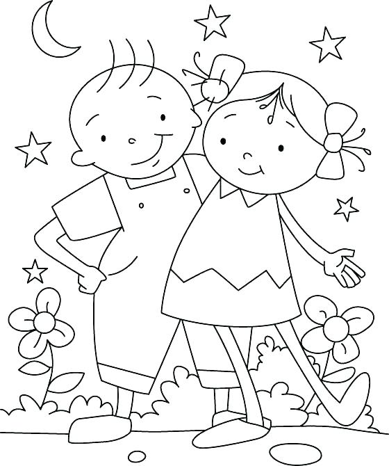 Free Friendship Coloring Pages At Getcolorings.com 