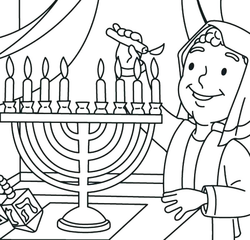 Free Hanukkah Coloring Pages at Free