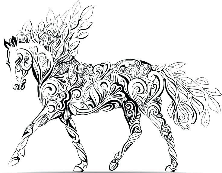 Free Horse Coloring Pages For Adults at GetColorings.com ...