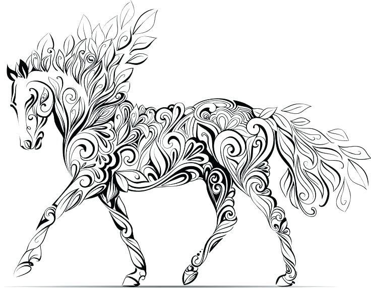 Free Horse Coloring Pages For Adults At GetColorings Free 