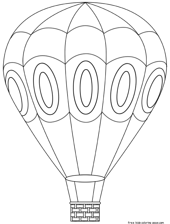 Free Hot Air Balloon Coloring Pages At Getcolorings Free