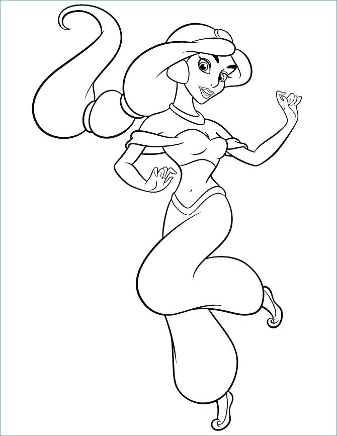 670x867 Aladdin And Jasmine Coloring Pages Princess
