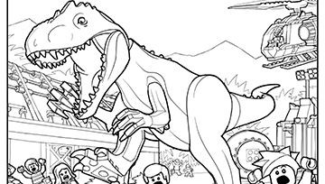 360x204 Dinosaur Coloring Page Beautiful Free Templates