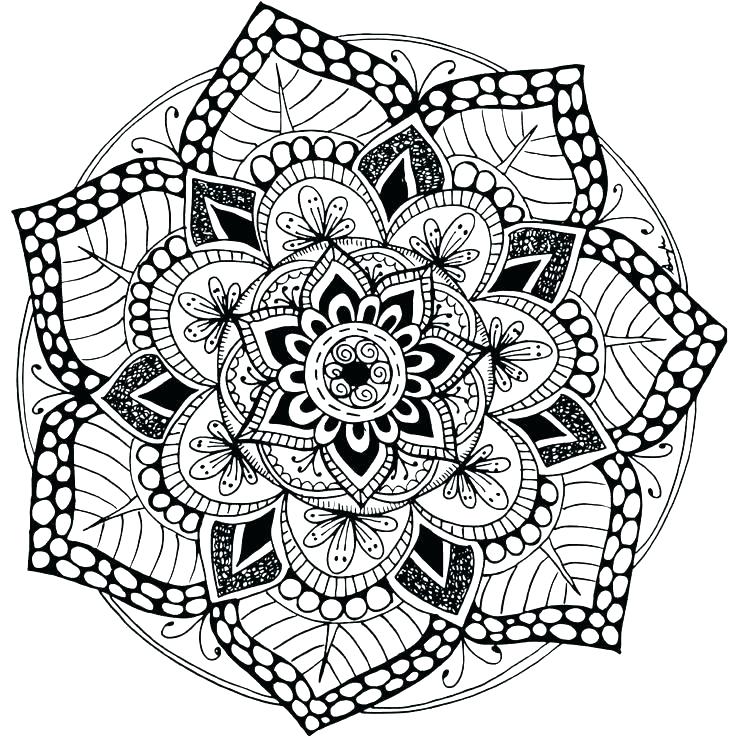 mandala coloring pages for adults printables