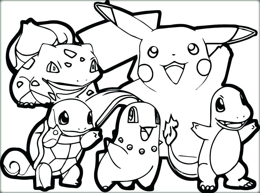 Free Pokemon Coloring Pages Black And White at Free