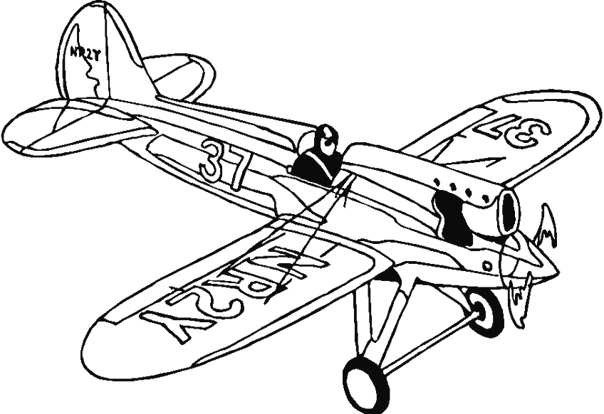 airplane coloring pages for preschool