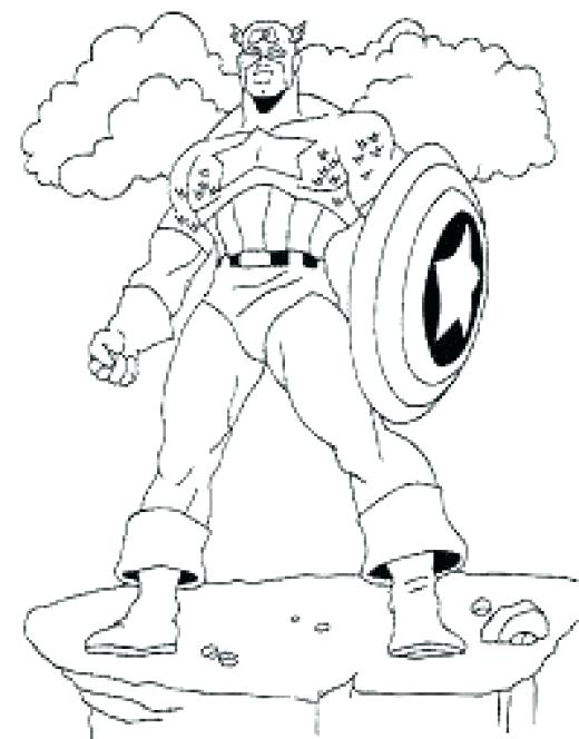 520x664 Coloring Page For Kids Avengers Pages Free Printabl On Minimalist