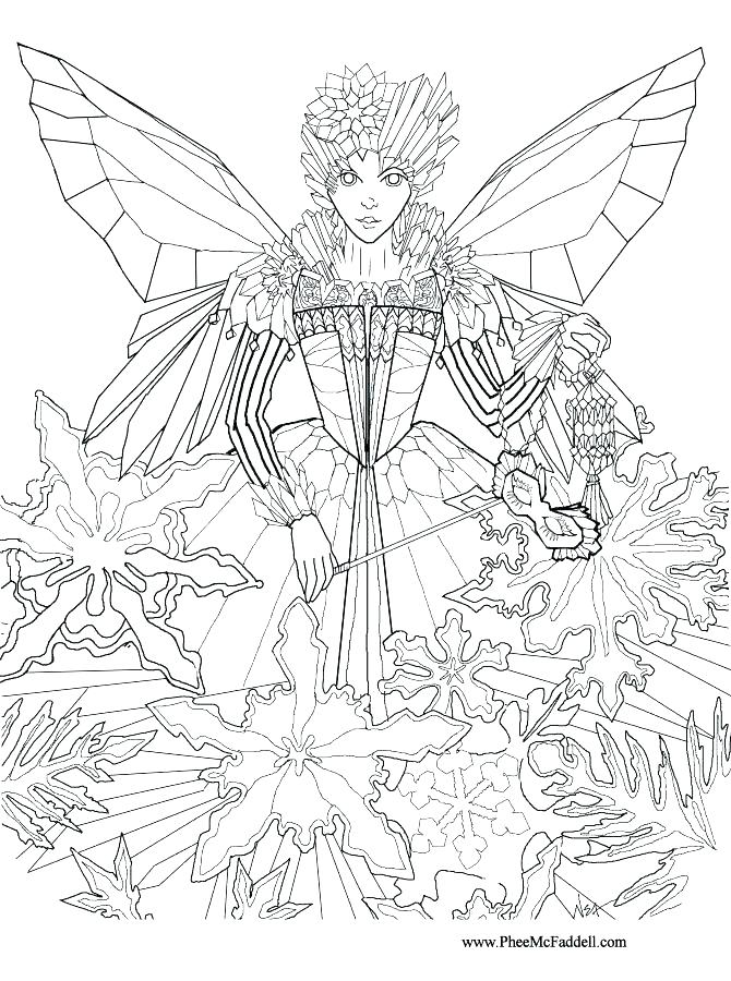 Gothic Fairy Coloring Pages Coloring Pages