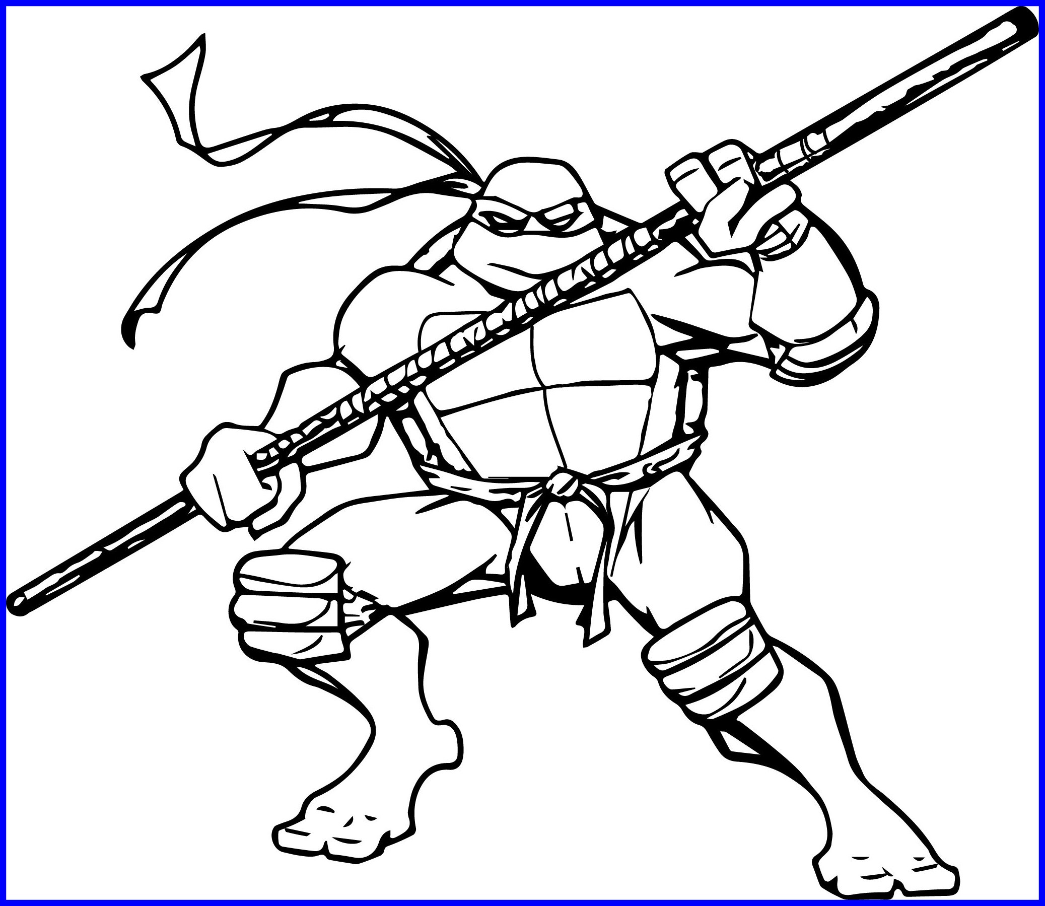 Teenage Mutant Ninja Turtles Coloring Pages Printable