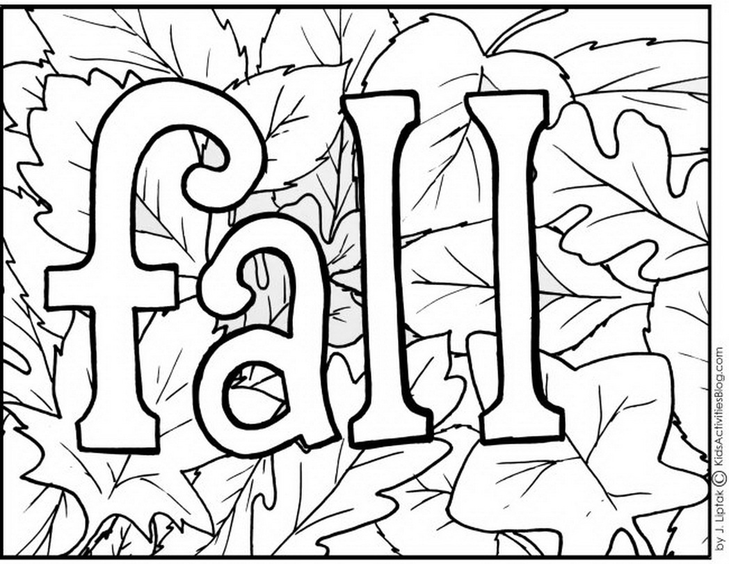 Free Printable Fall Harvest Coloring Pages at Free