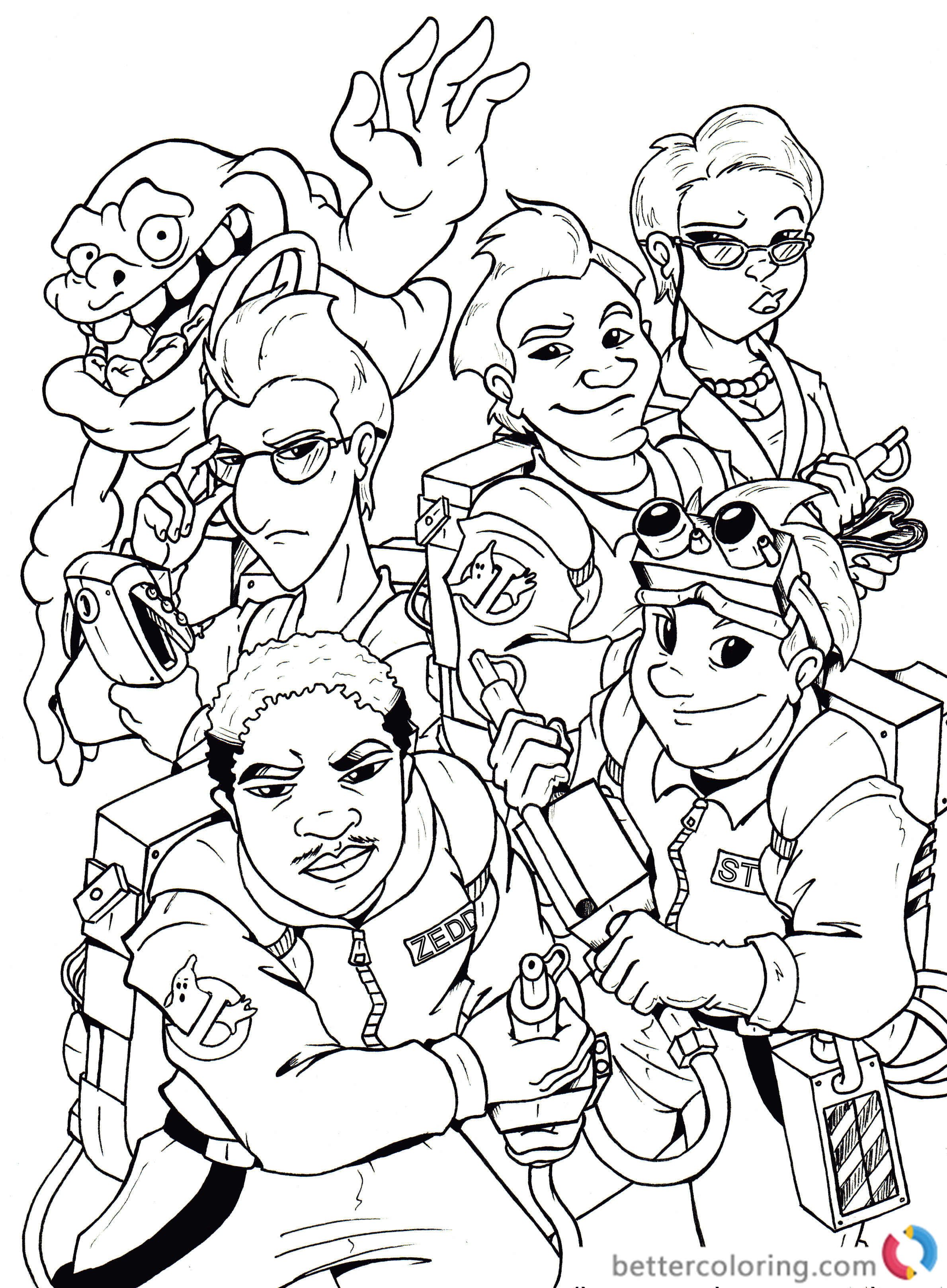 Free Printable Ghostbusters Coloring Pages at Free
