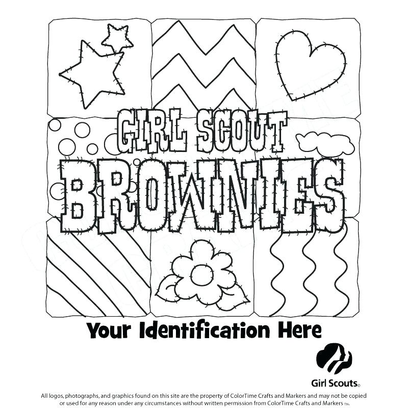 girl scout coloring page