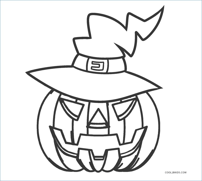 scary halloween pumpkin coloring pages