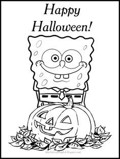 236x311 Spongebob Halloween Coloring Page Holiday