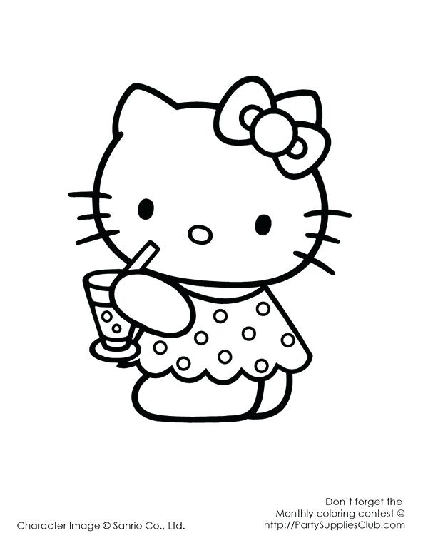 593x768 Hello Kitty Coloring Pictures To Print Free Printable