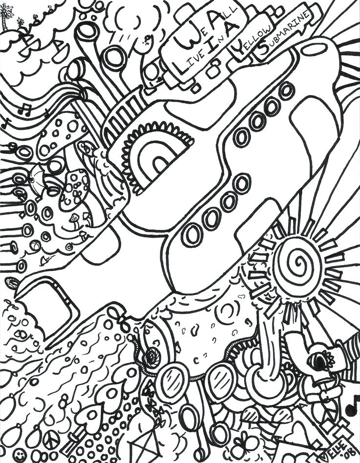 Free Printable Hippie Coloring Pages at Free