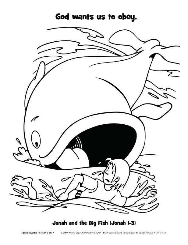 Printable Jonah And The Whale Coloring Page