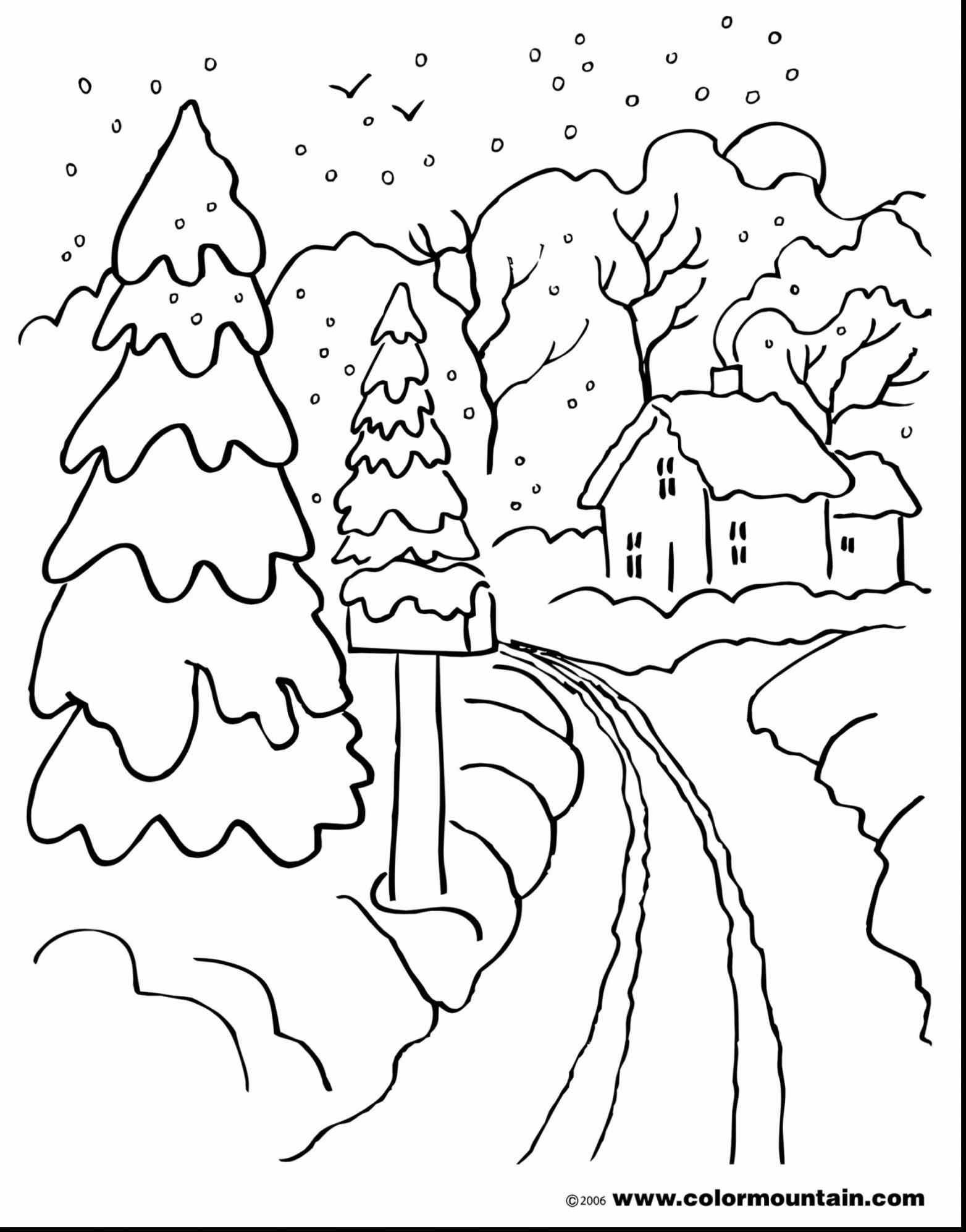 Free Printable Landscape Coloring Pages For Adults at