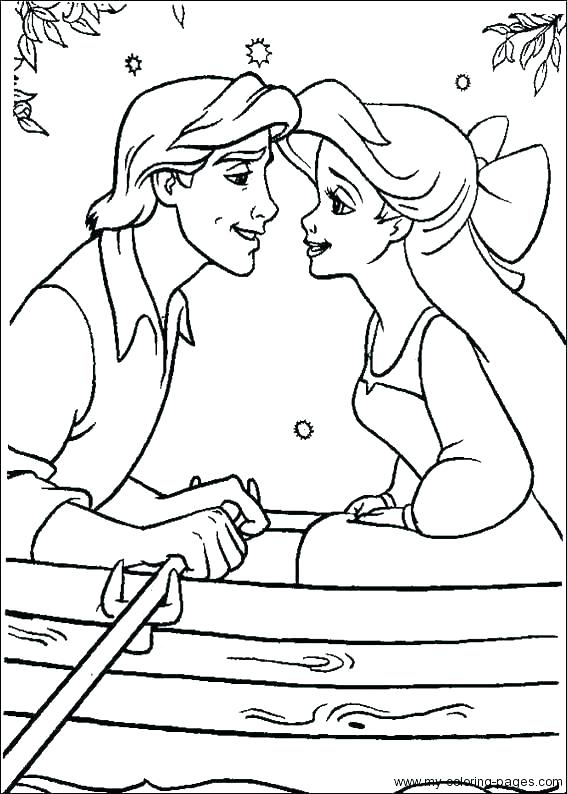 567x794 Little Mermaid Coloring Pages To Print