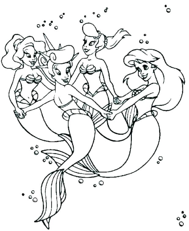 618x757 Coloring Book Little Mermaid
