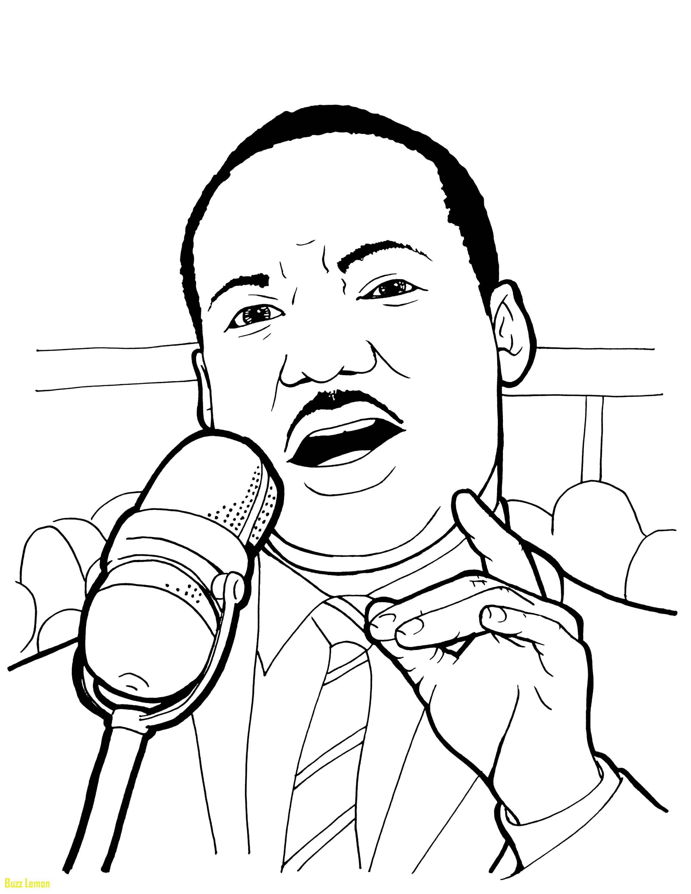 Free Printable Martin Luther King Coloring Pages at