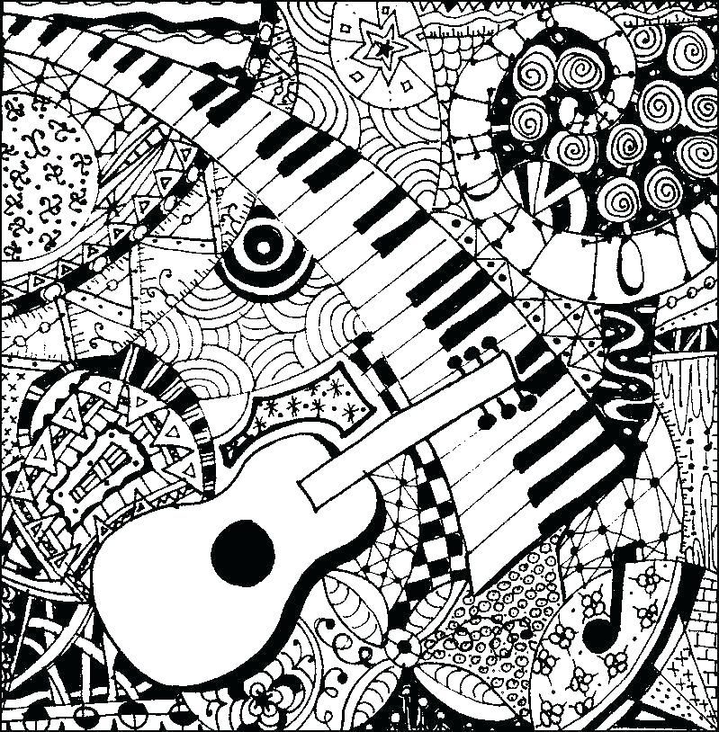Printable Music Coloring Pages