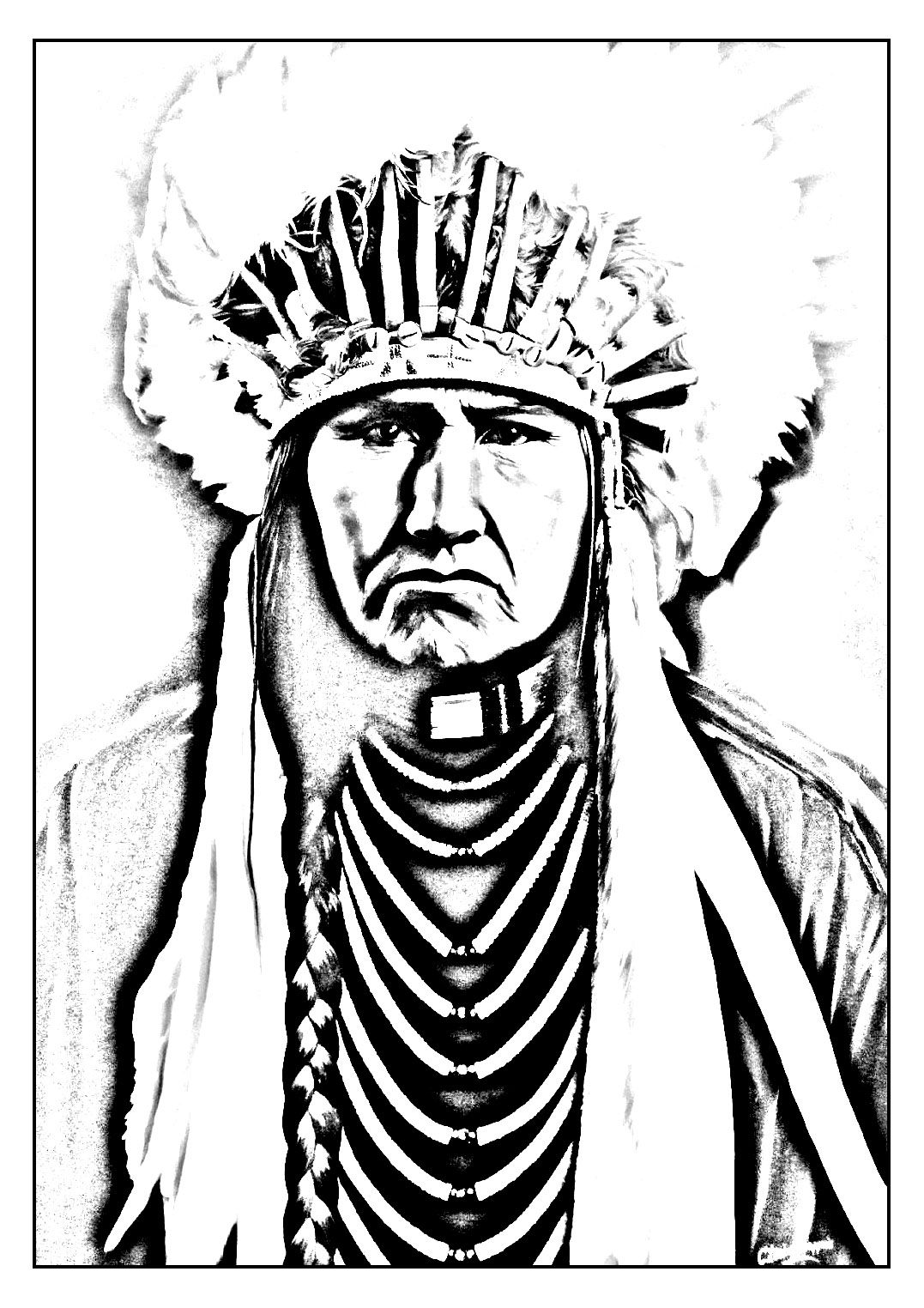 Free Printable Native American Coloring Pages at