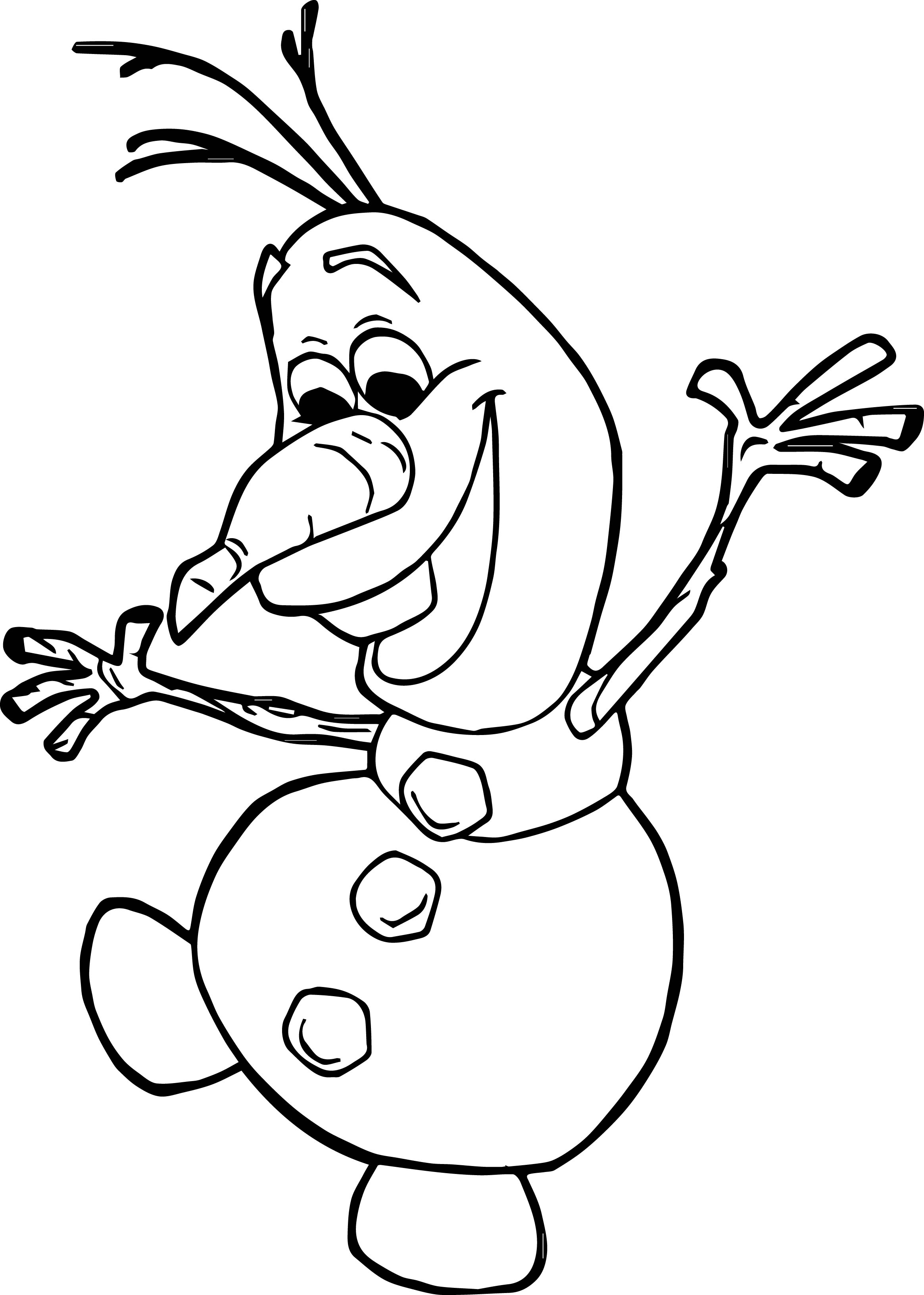 Free Printable Olaf Coloring Pages at Free printable