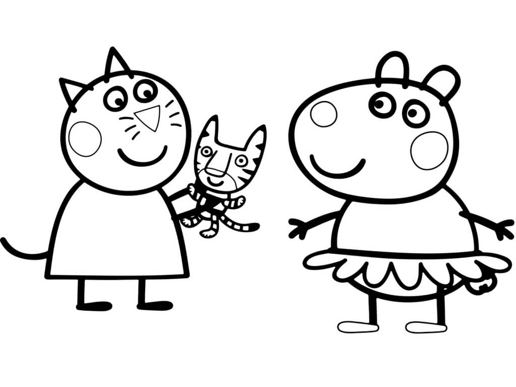 Peppa Pig Christmas Coloring Pages At GetColorings Free Printable 