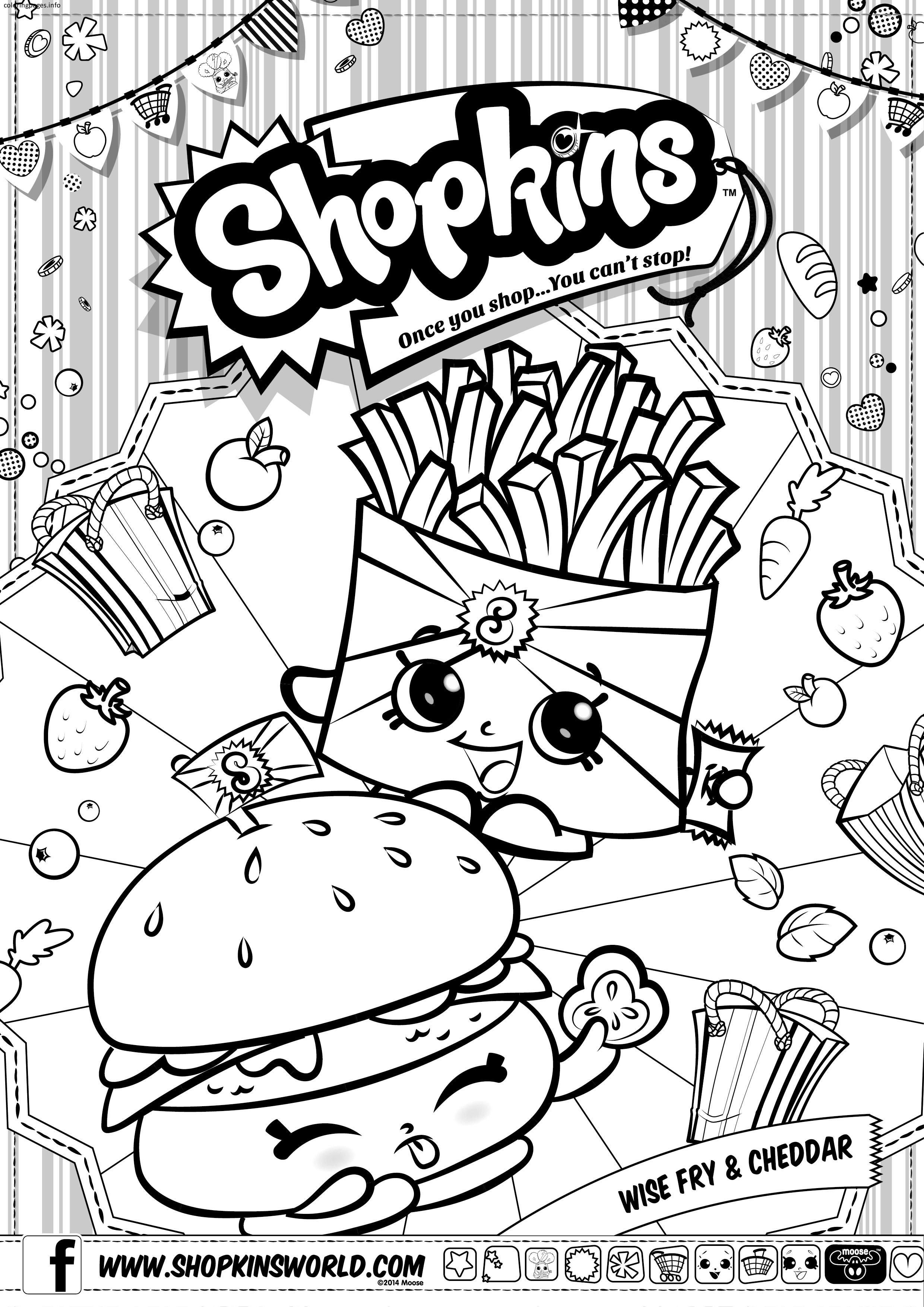 Free Printable Shopkins Coloring Pages at Free