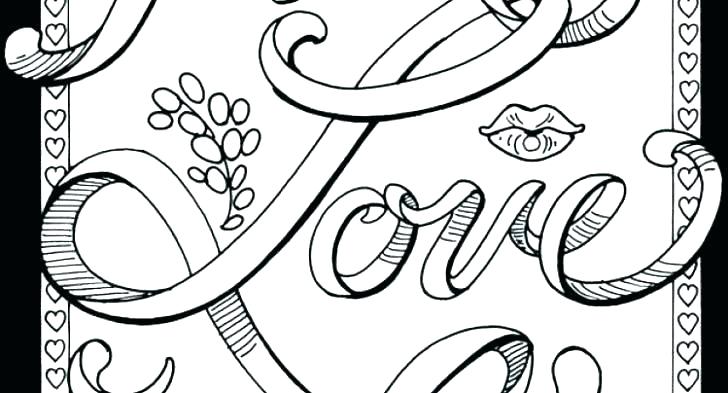 728x393 Swear Word Coloring Pages Printable Free With Words