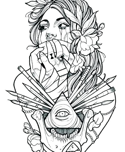 Free Printable Tattoo Coloring Pages at GetColorings.com ...