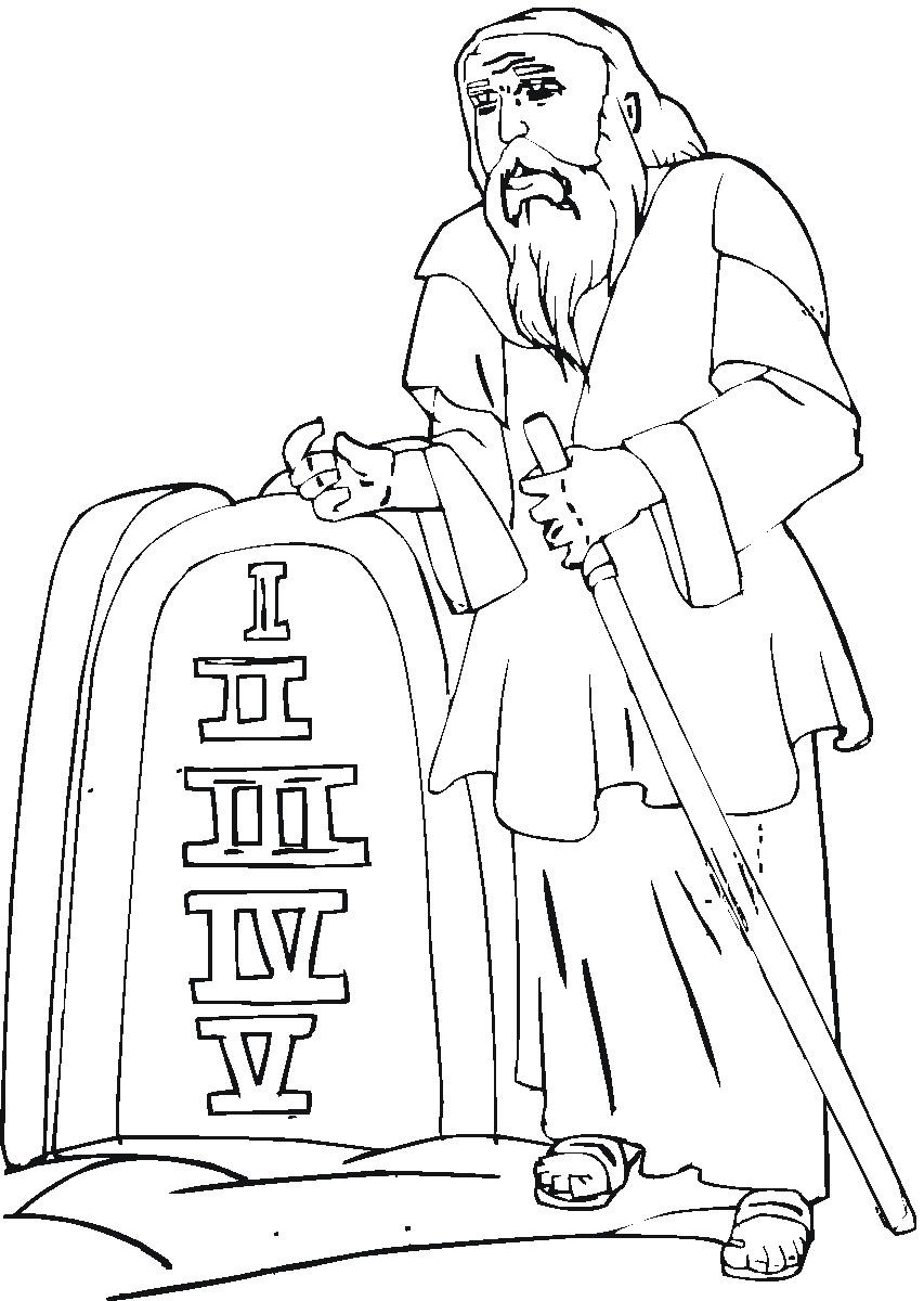 Free Printable Ten Commandments Coloring Pages at