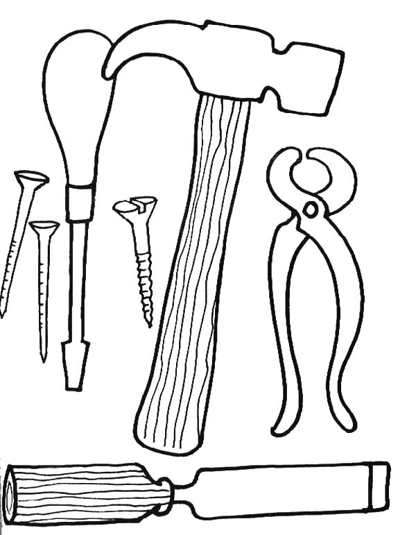 Free Printable Tools Coloring Pages at GetColorings.com | Free