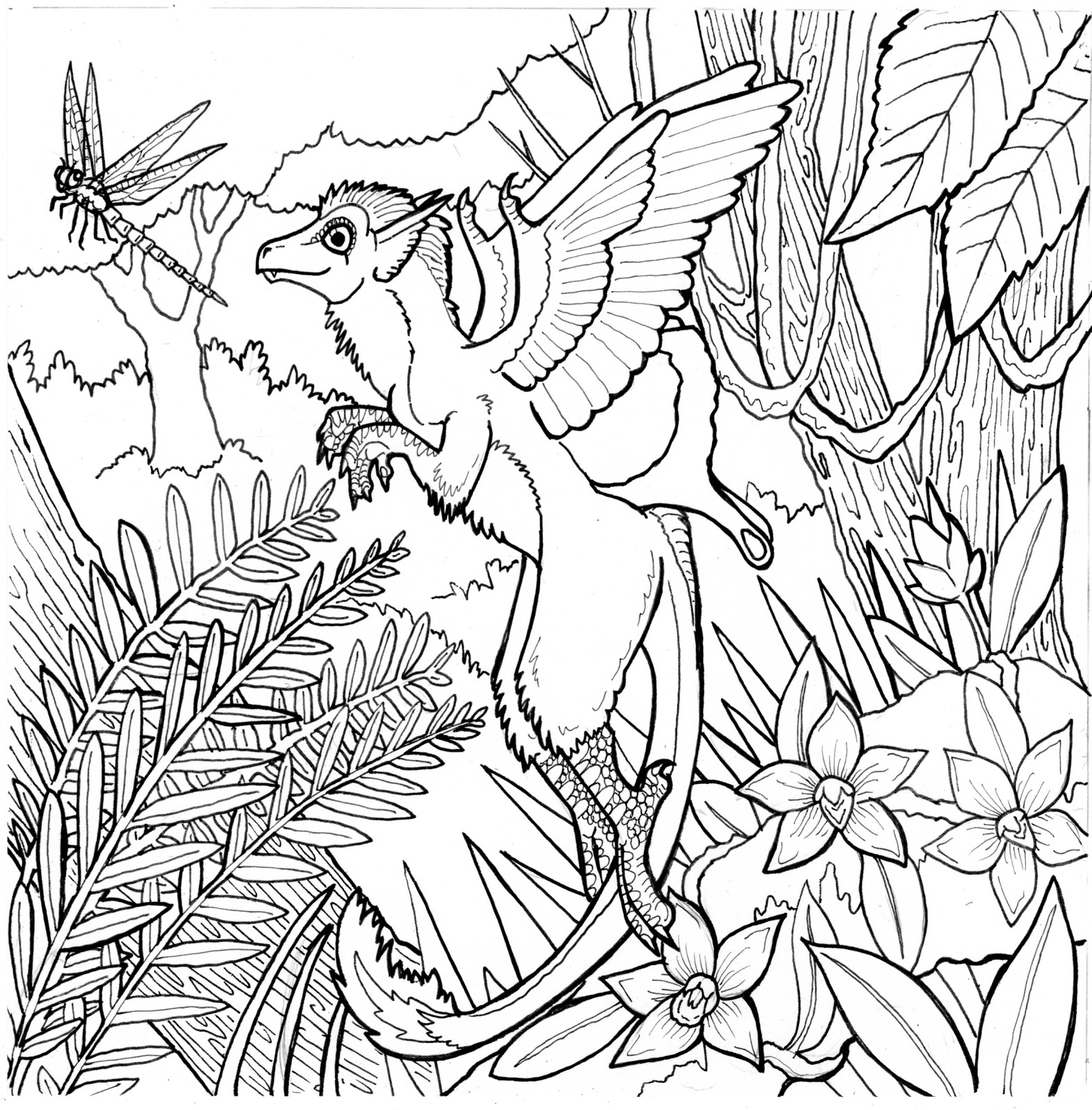 Free Rainforest Coloring Pages at Free printable