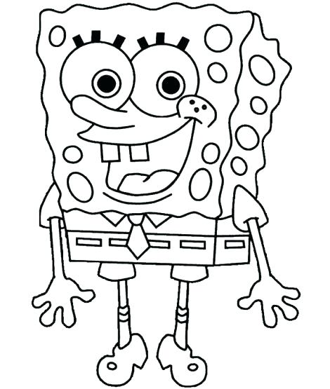 470x555 Coloring Pages For Kids Printable As Free General Spongebob