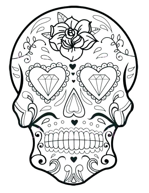 Free Sugar Skull Coloring Pages Pdf at GetColoringscom