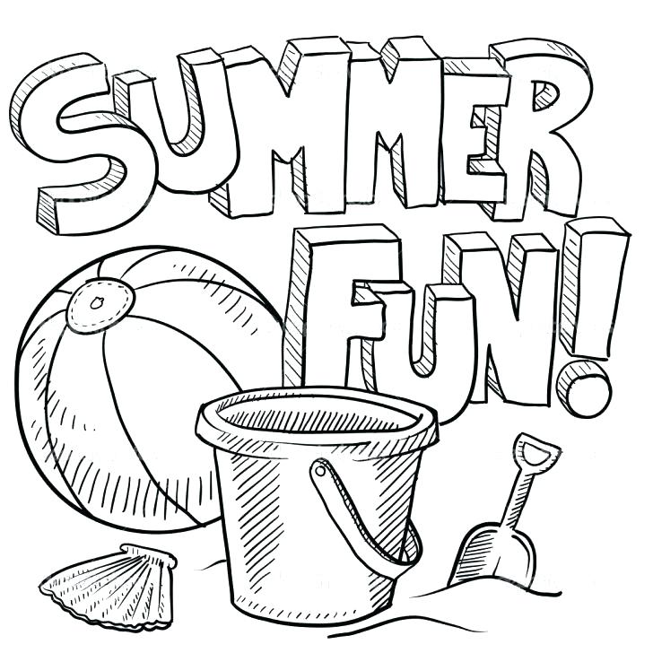 728x728 Summer Coloring Pages Book