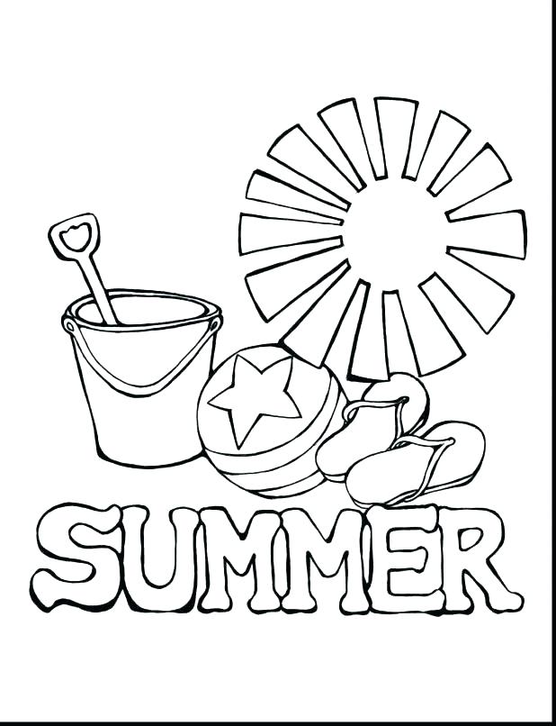 Free Summer Coloring Pages For Preschoolers at GetColorings.com | Free