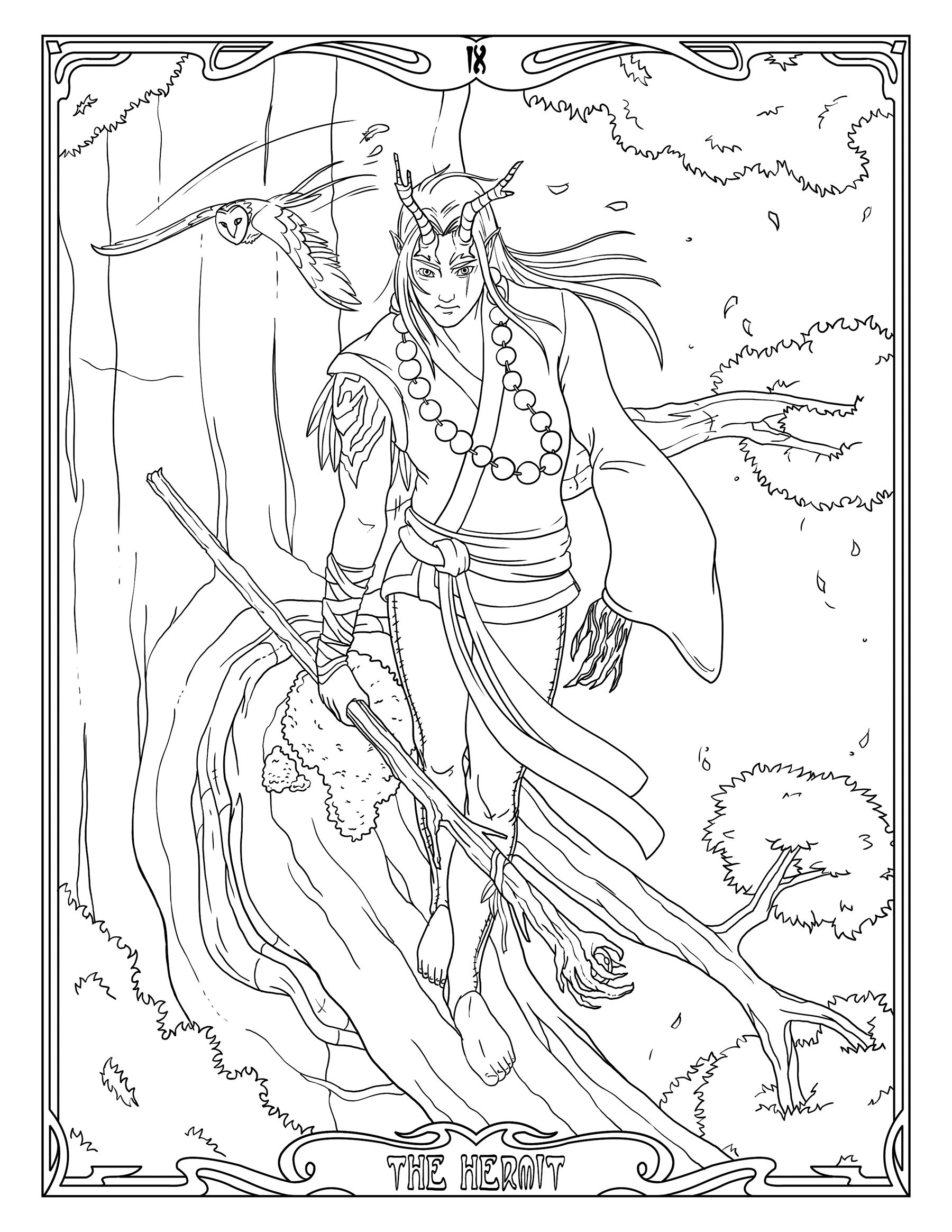 Free Tarot Card Coloring Pages at GetColorings.com | Free printable