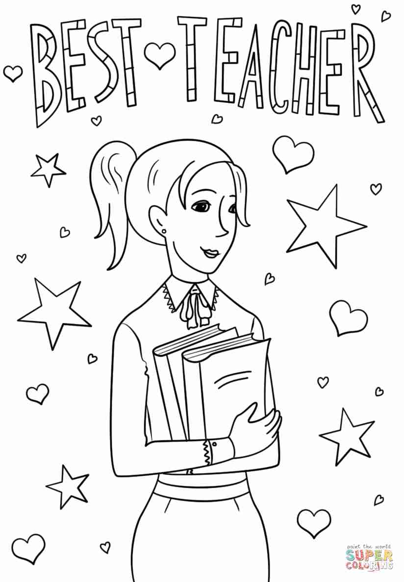 Teacher Appreciation Coloring Pages Printable At GetColorings
