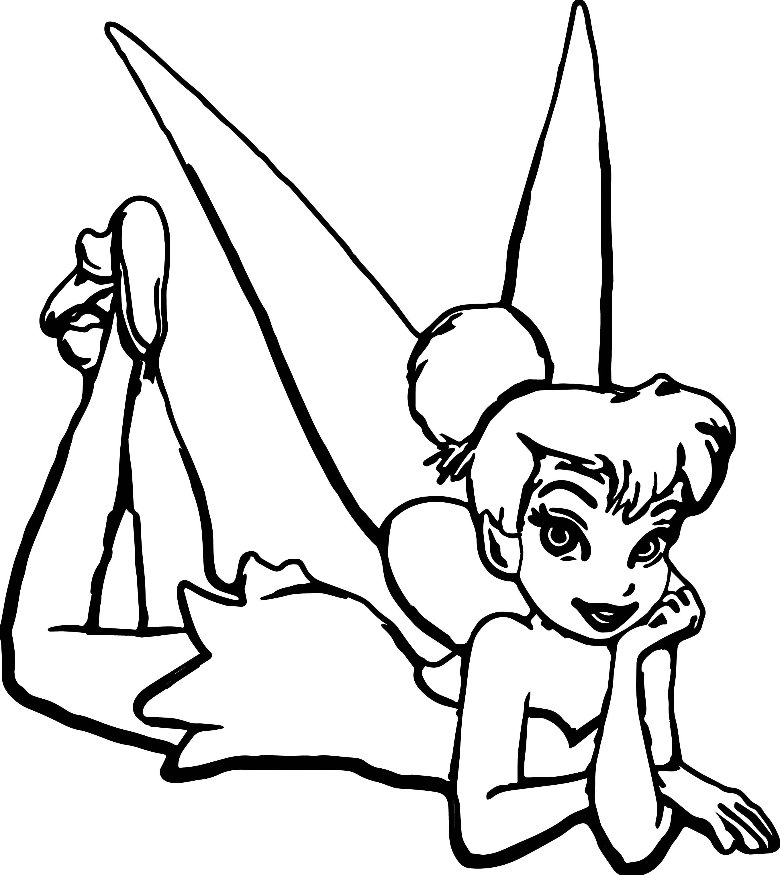 tinkerbell coloring disney printable bell tinker silhouette wecoloringpage friends drawing princess tinklebell getcolorings getdrawings lovely astonishing fairies sheets clipartmag colorings